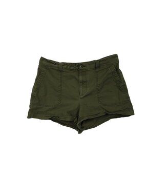 ✨3/$30 Old Navy L High-Rise Olive Green Chino Shorts Cotton